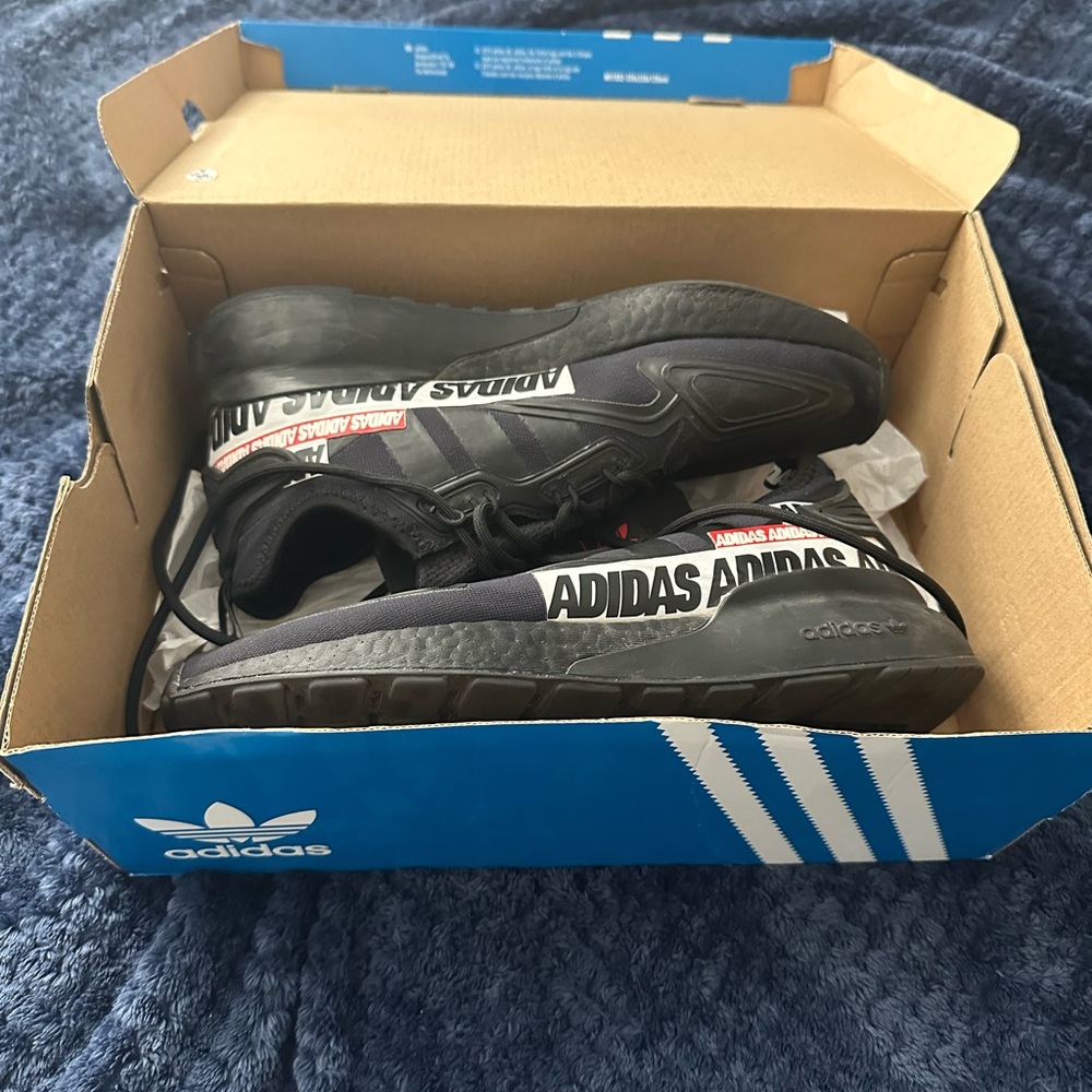 Adidas ZX 2K Boost Black Athletic Shoes
